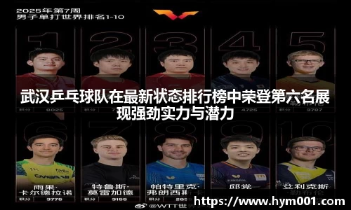 武汉乒乓球队在最新状态排行榜中荣登第六名展现强劲实力与潜力