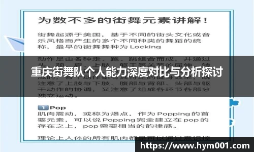 重庆街舞队个人能力深度对比与分析探讨